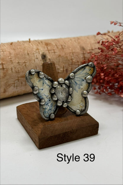 Pretty Butterfly Recycled Ring - ivyandlavyboutique ivyandlavyboutique