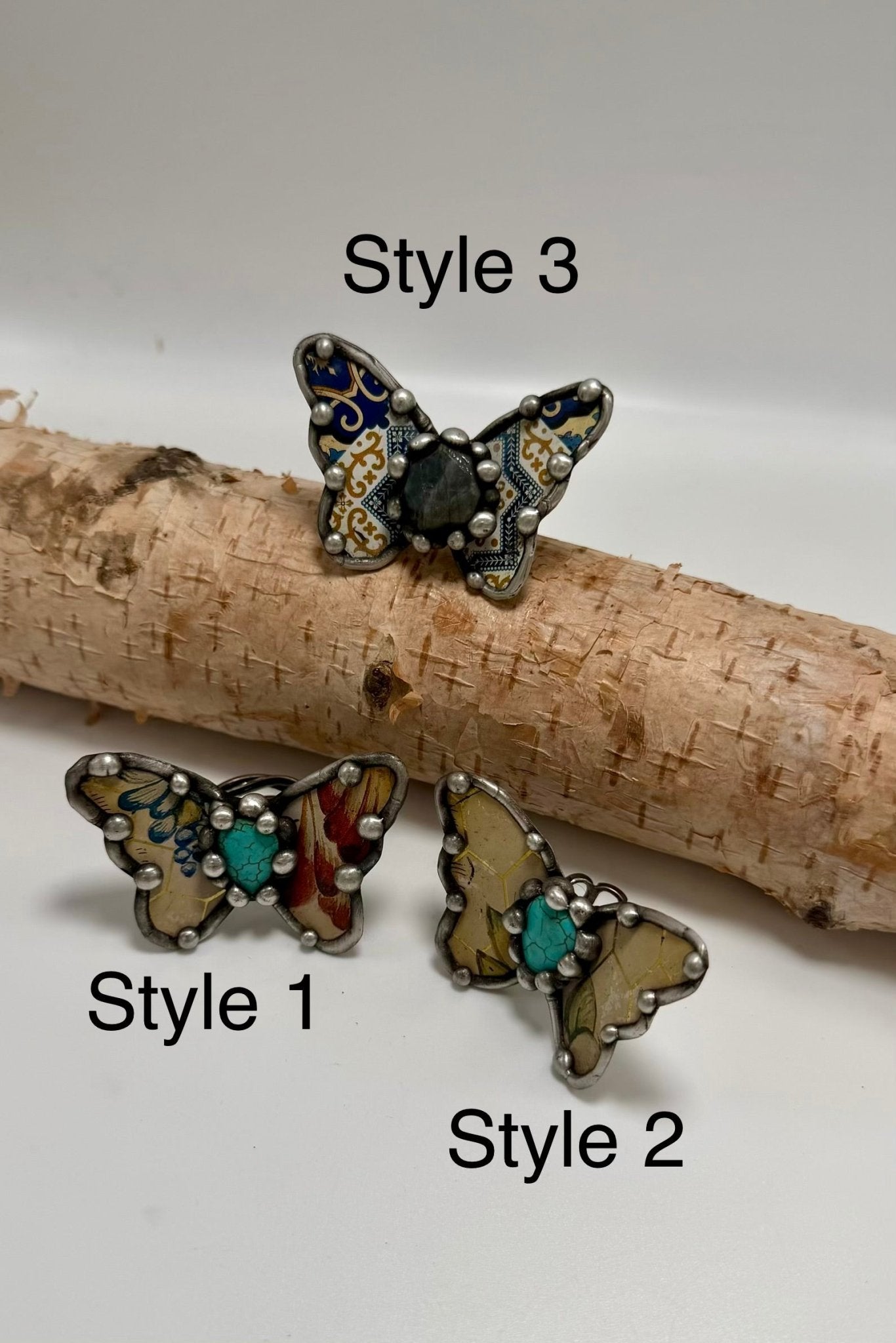 Pretty Butterfly Recycled Rings - ivyandlavyboutique ivyandlavyboutique