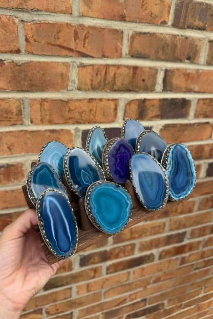 Pretty in Blue Geode Slab Ring - ivyandlavyboutique ivyandlavyboutique