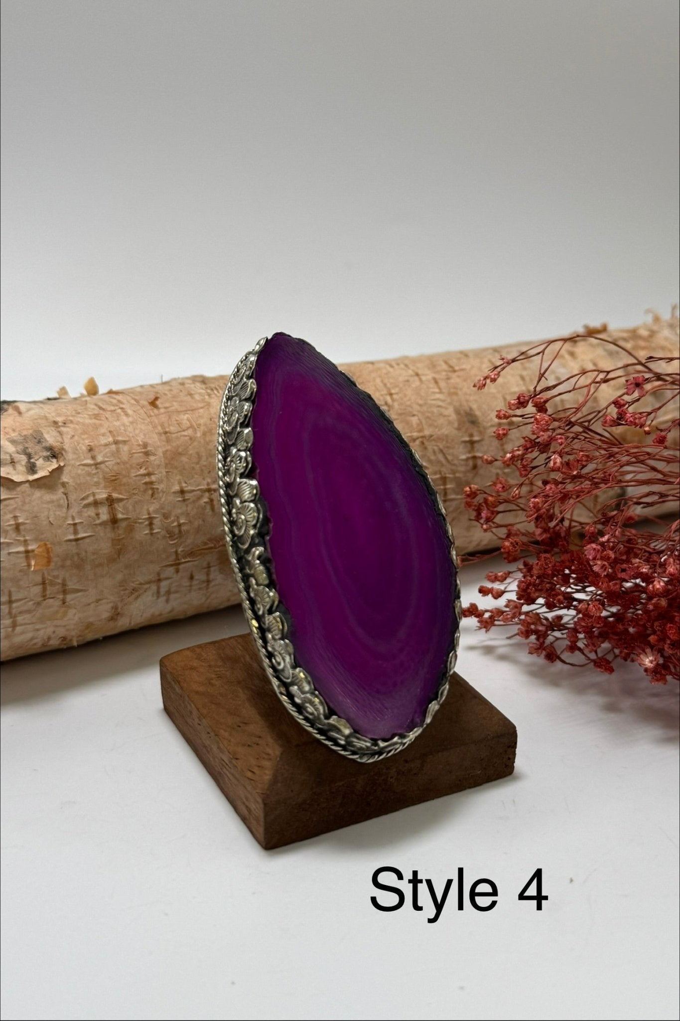 Pretty in Pink Geode Slab Ring - ivyandlavyboutique ivyandlavyboutique