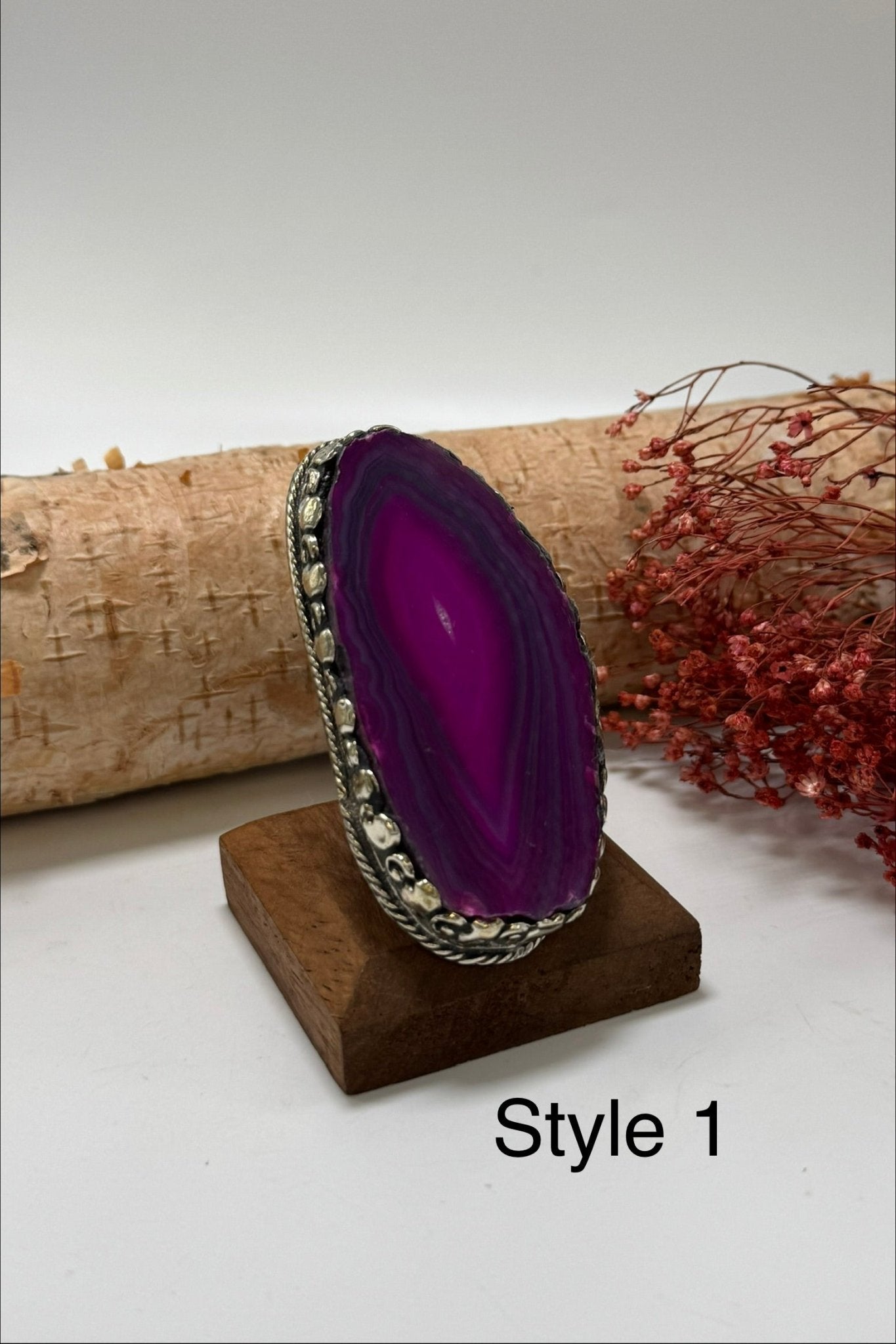 Pretty in Pink Geode Slab Ring - ivyandlavyboutique ivyandlavyboutique