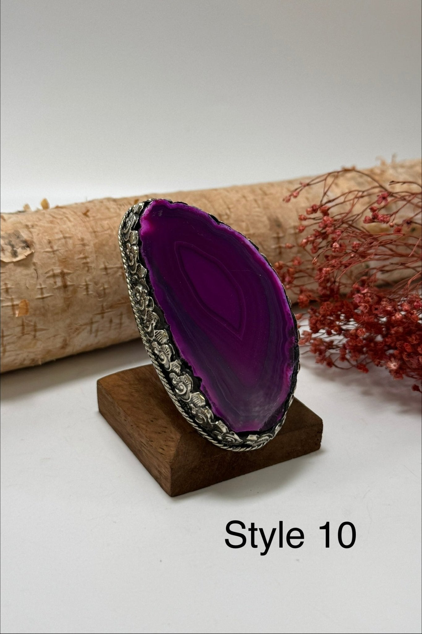 Pretty in Pink Geode Slab Ring - ivyandlavyboutique ivyandlavyboutique