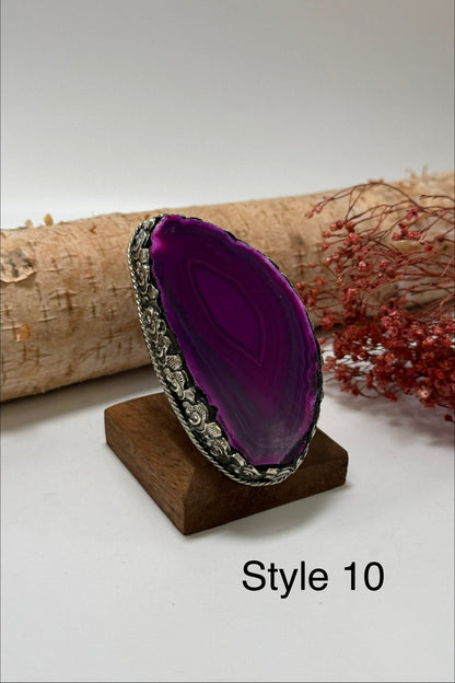 Pretty in Pink Geode Slab Ring - ivyandlavyboutique ivyandlavyboutique