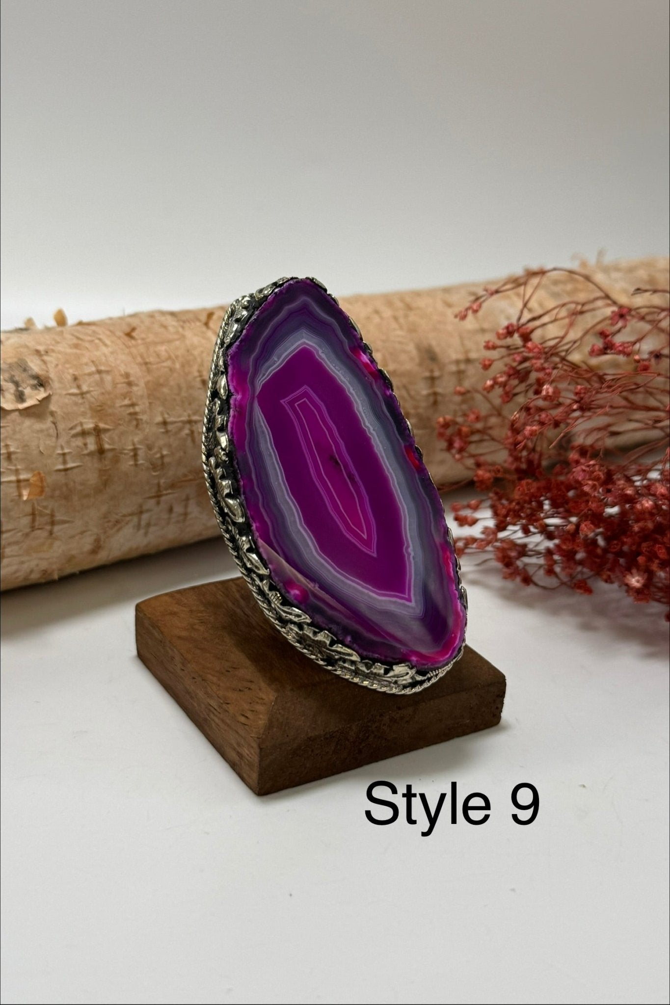 Pretty in Pink Geode Slab Ring - ivyandlavyboutique ivyandlavyboutique