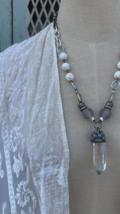 Soldered Crystal Handmade Necklace