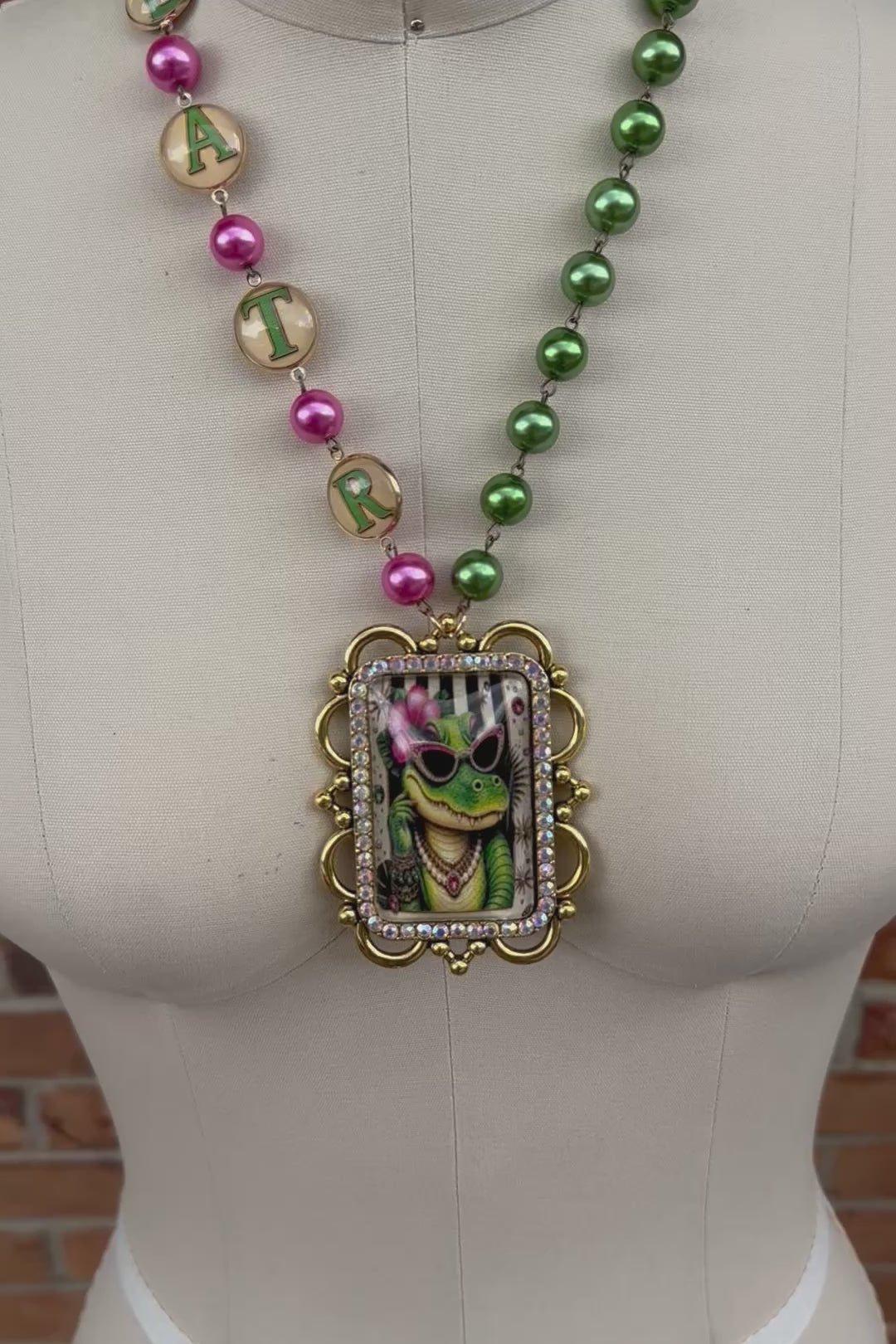 Queen Later Gator Necklace