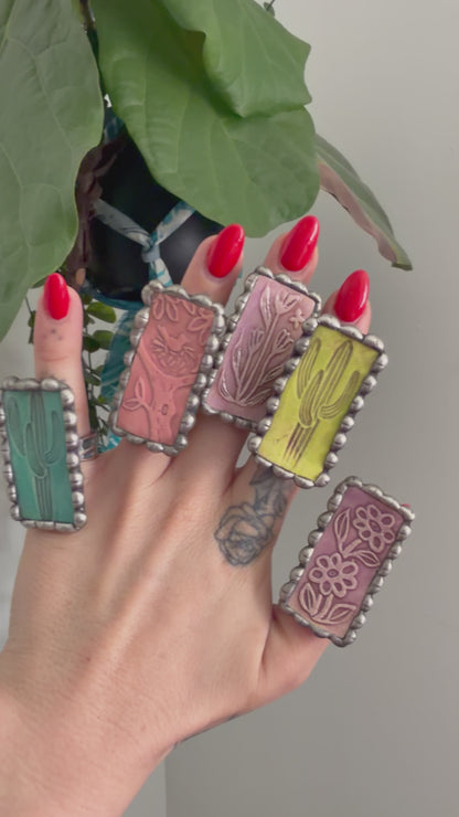 Garden Party Floral Pottery Ring