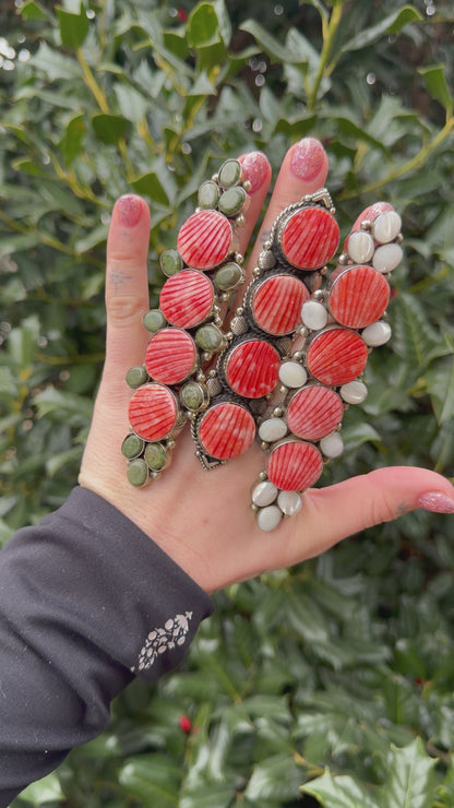 Shell Circles Ring w/ Pearl