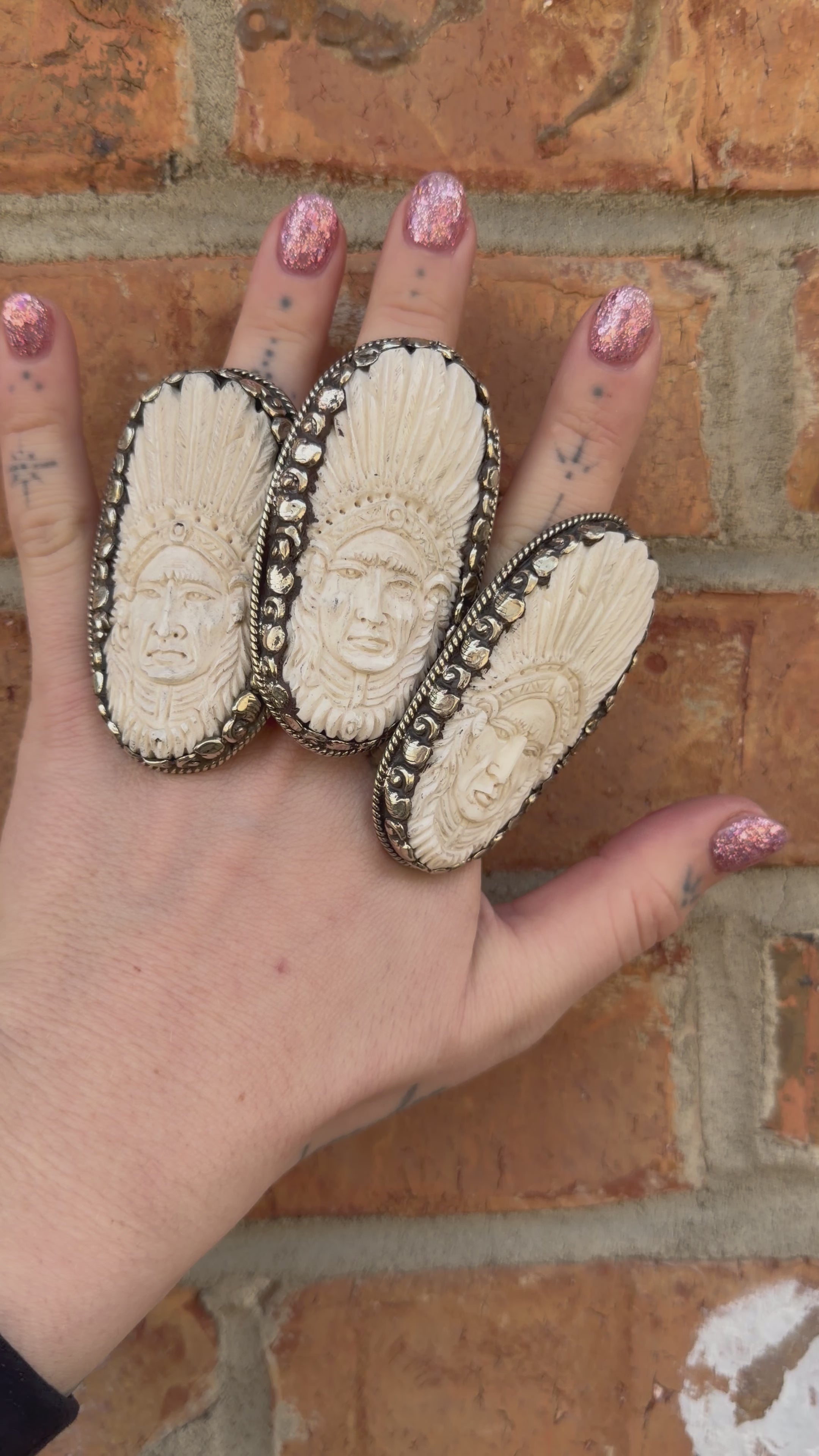 Chief Carved Statement Ring