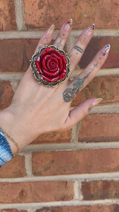 Roses for you Ring in Red