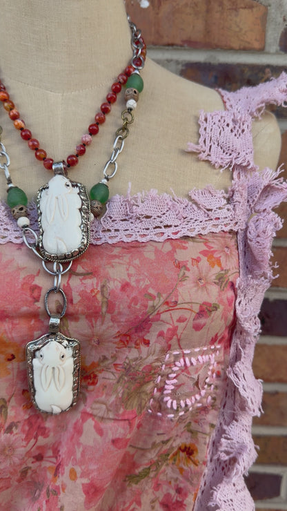 Hunting Rabbit Statement Necklace