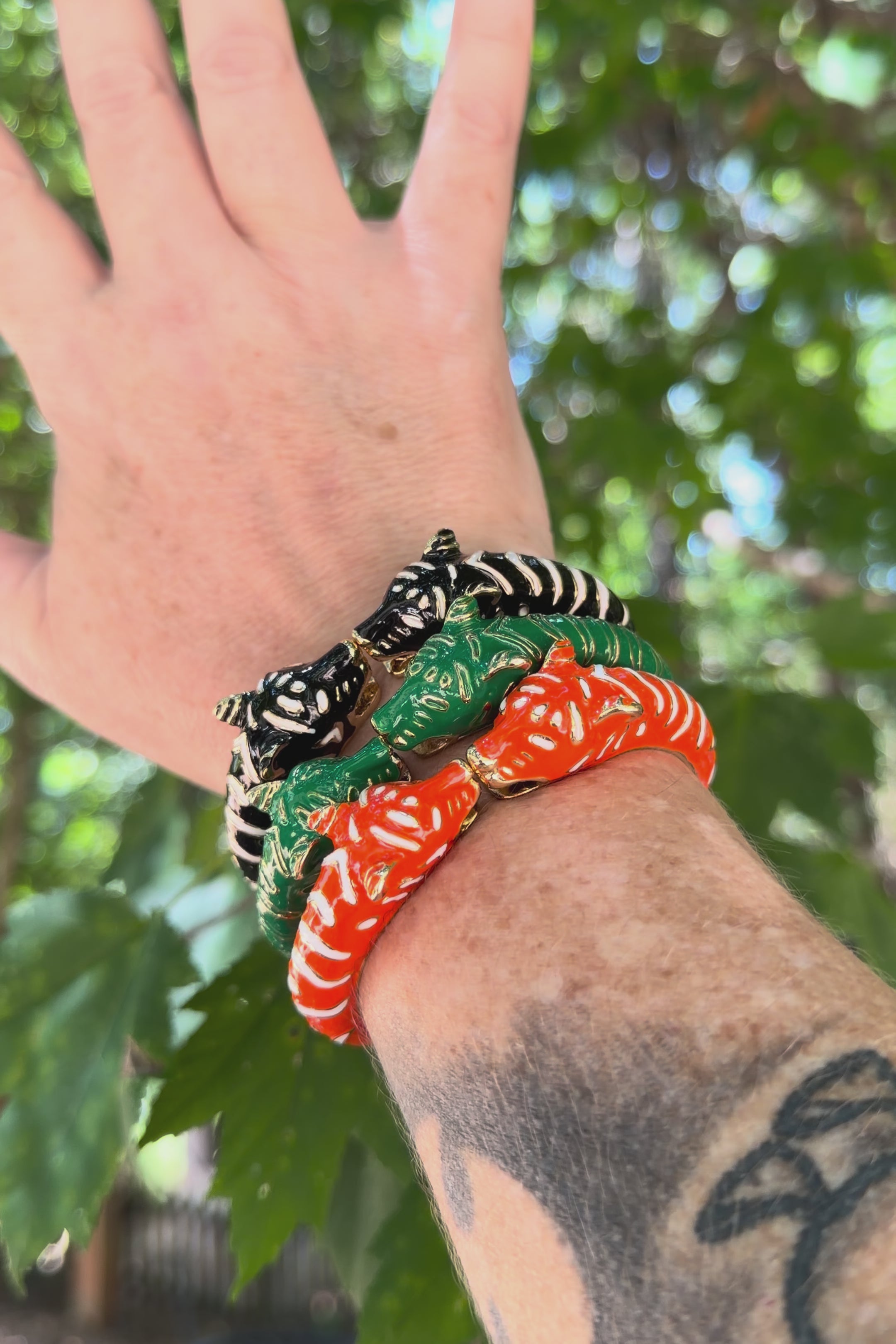 Kissing Tigers Bracelet