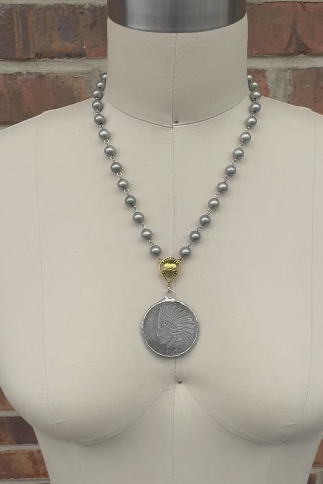 Heads Up Coin Necklace