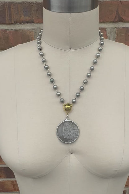 Heads Up Coin Necklace