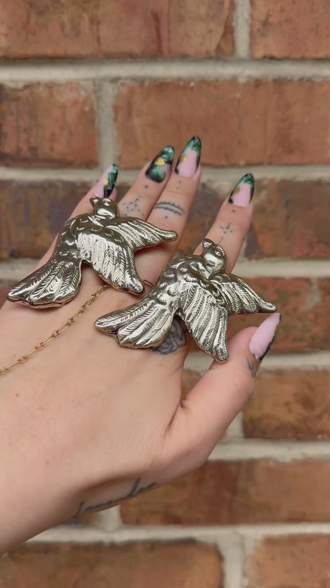 Doves in Flight Ring