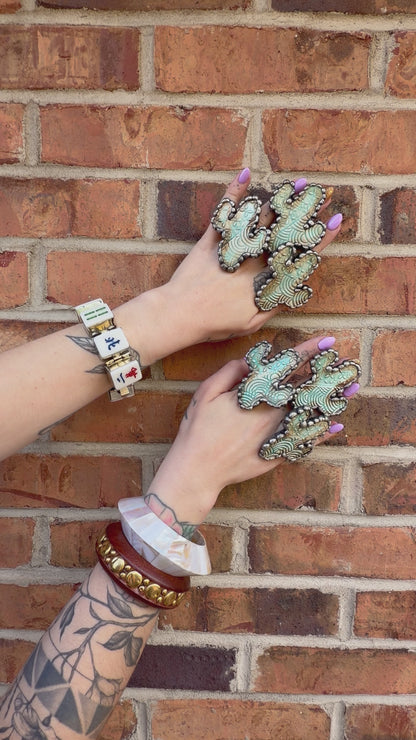 Cactus Pottery Ring