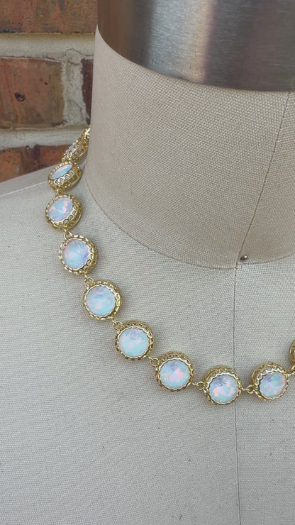 Final Sale - Simple White Gem Necklace