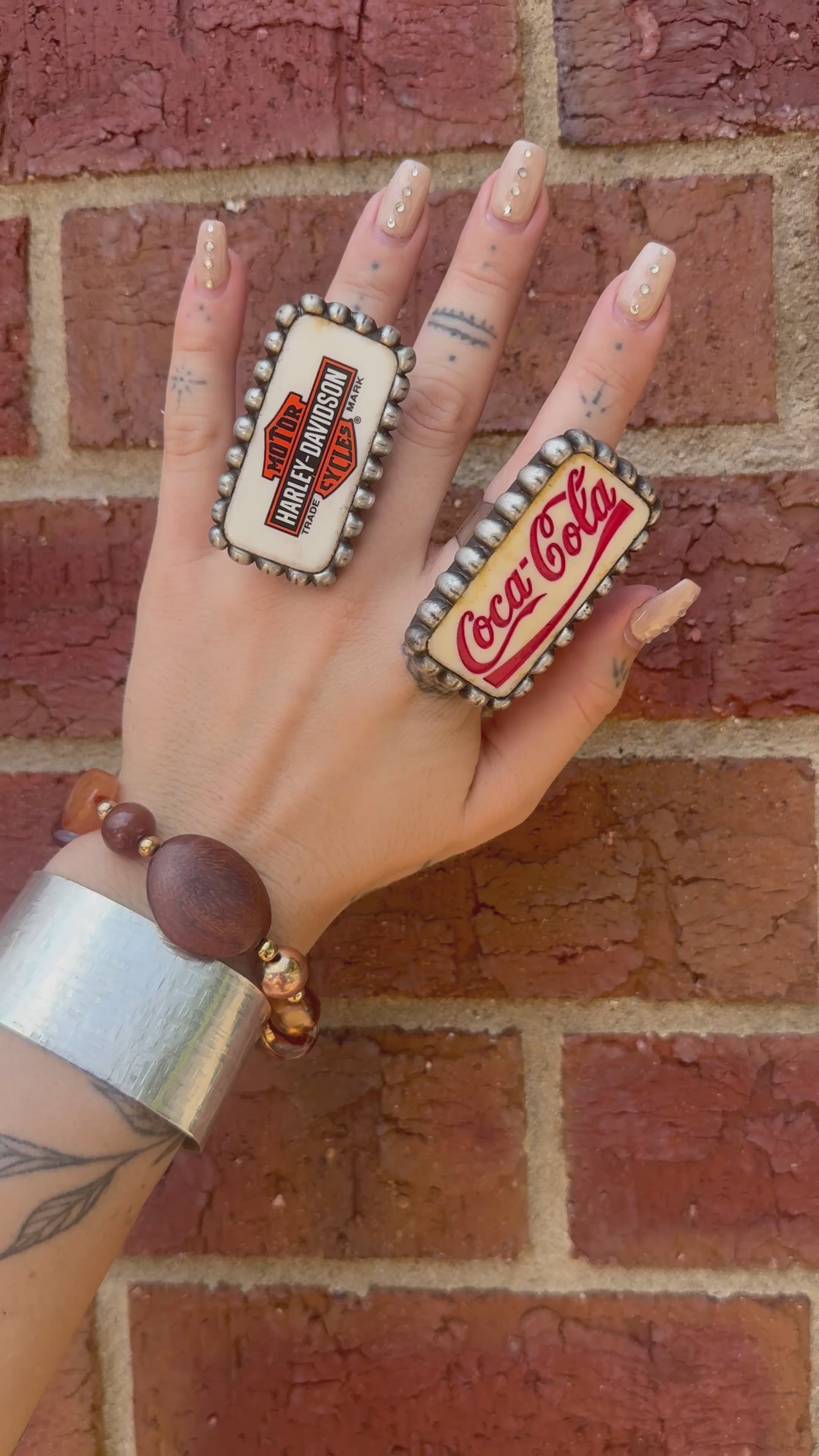 Domino Metal Rings