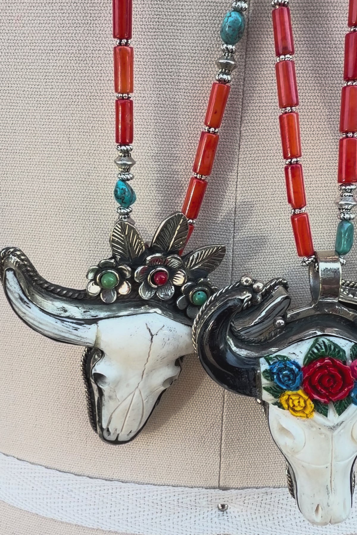 Steer Head Necklace