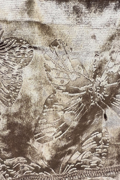 Velvet Butterfly Ruffle Pants