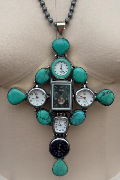 Lost Track Of Time Statement Necklace