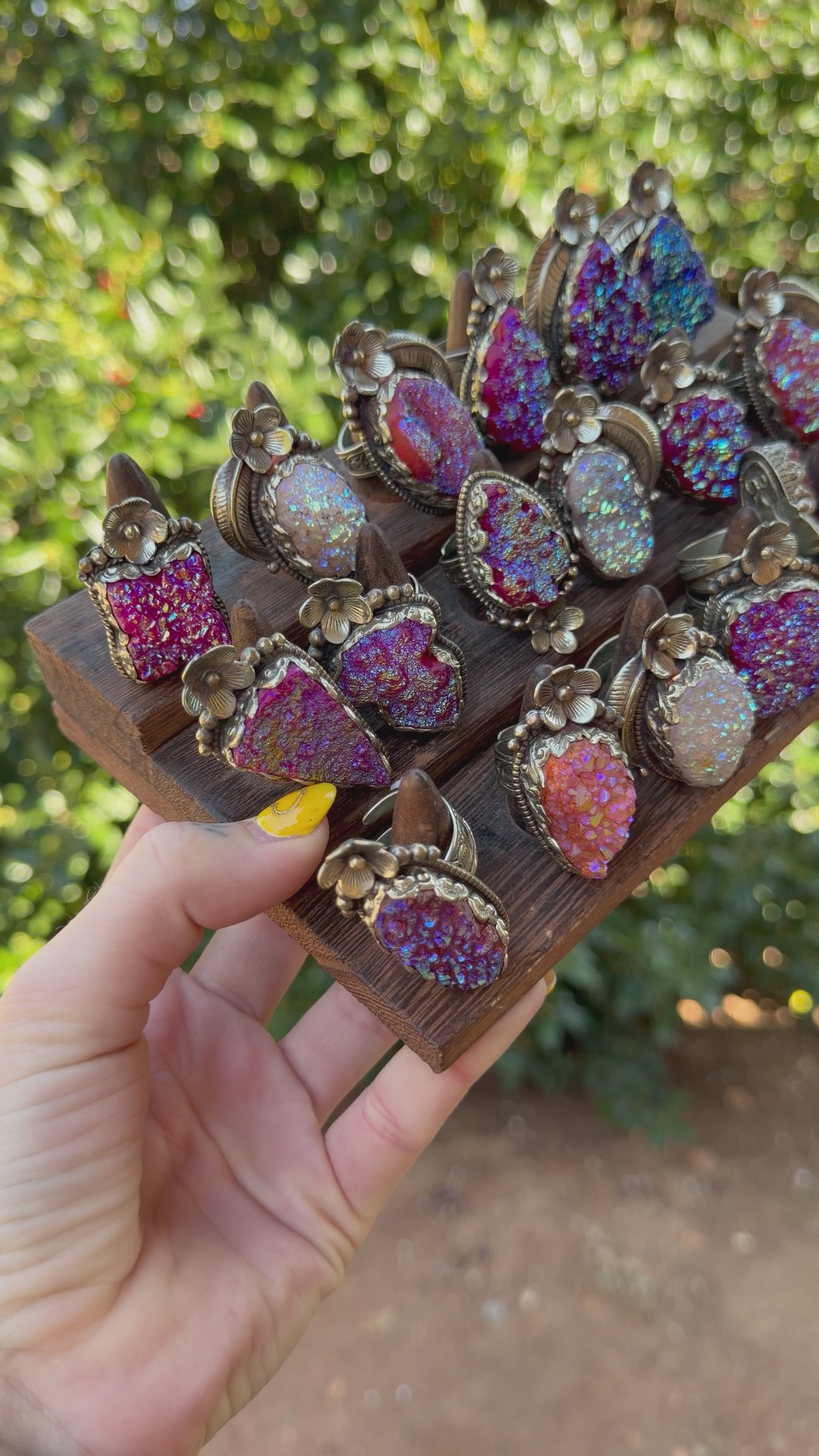 Shine Bright Sparkle Geode Ring