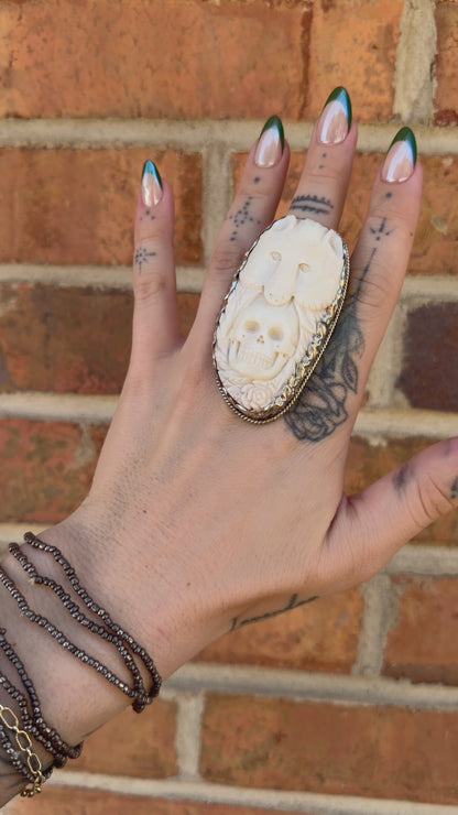 Bear & Skull Ring