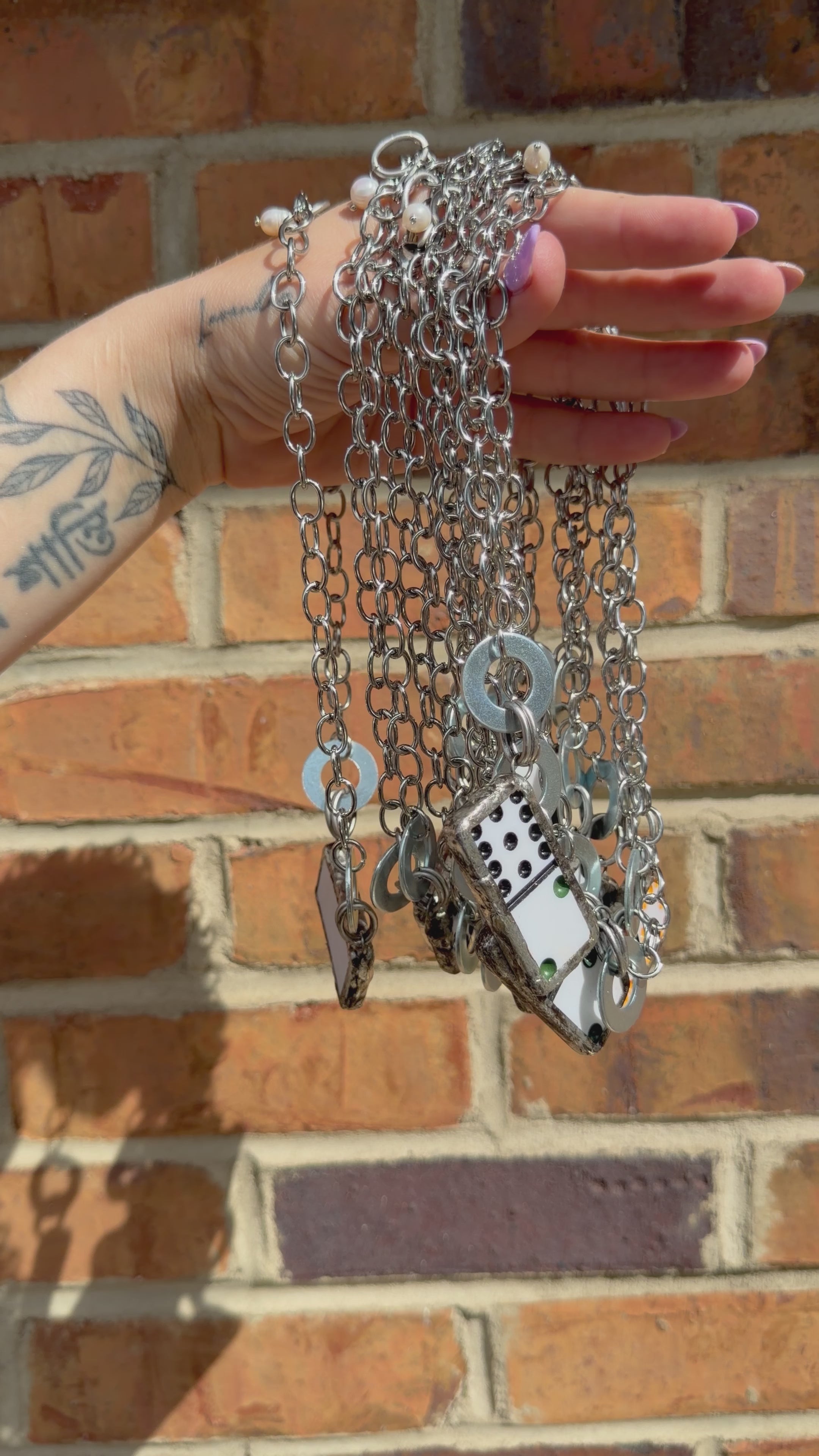 Domino Necklace - Plain Back Stainless