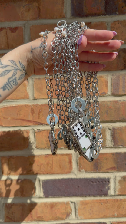 Domino Necklace - Plain Back Stainless