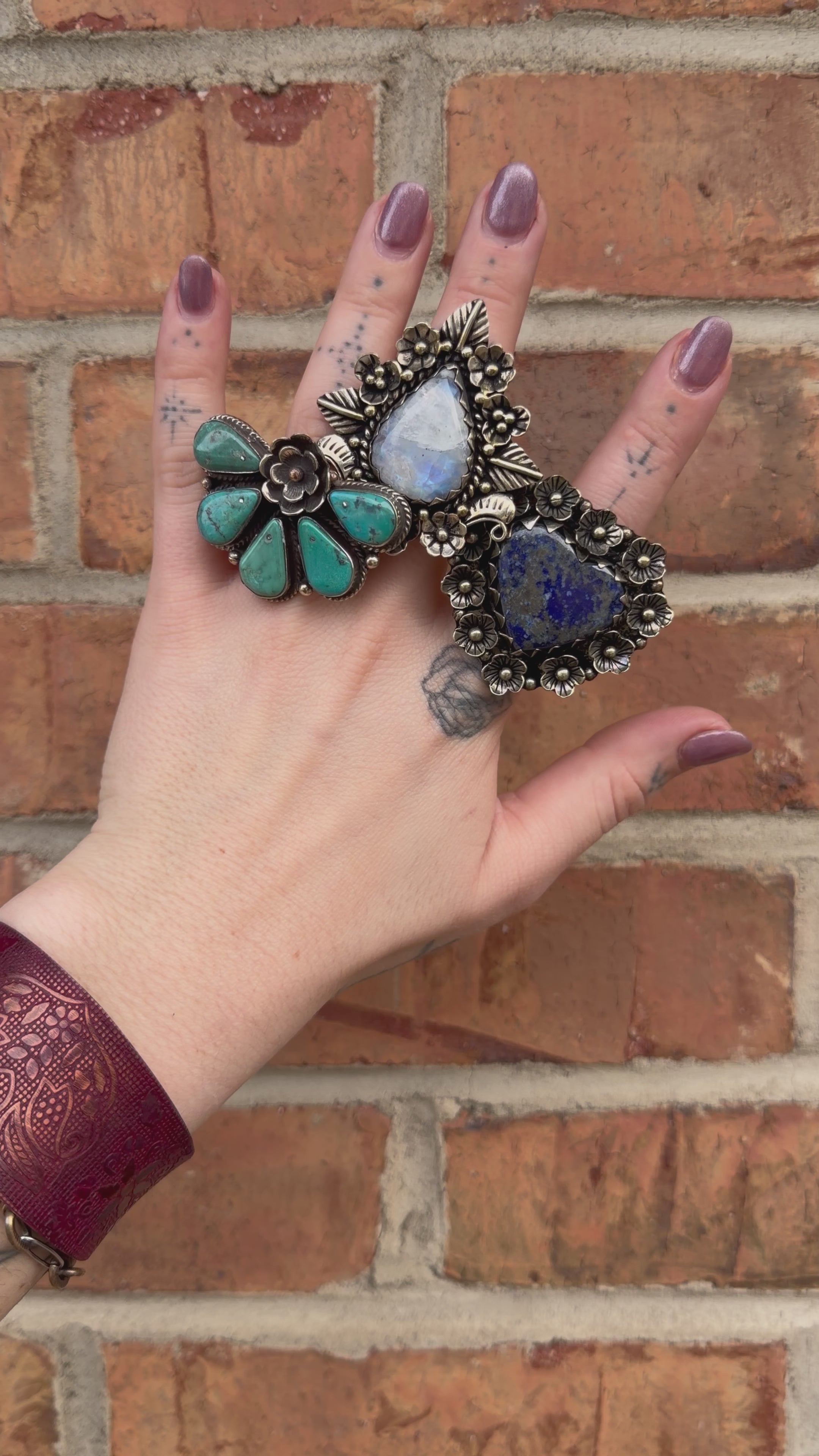 Blue Lapis Heart Ring