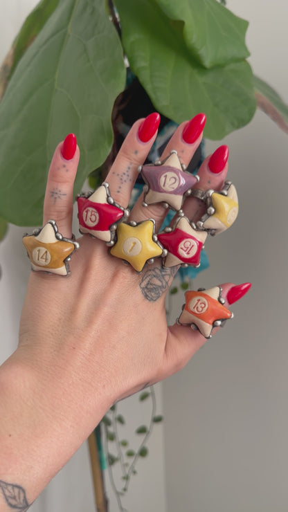 Star Power Abstract Pottery Ring