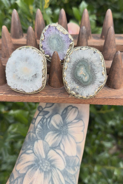 Crystal Shattered Lakes Ring