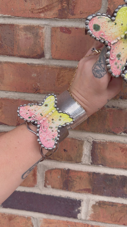 Butterfly Pottery Cuff
