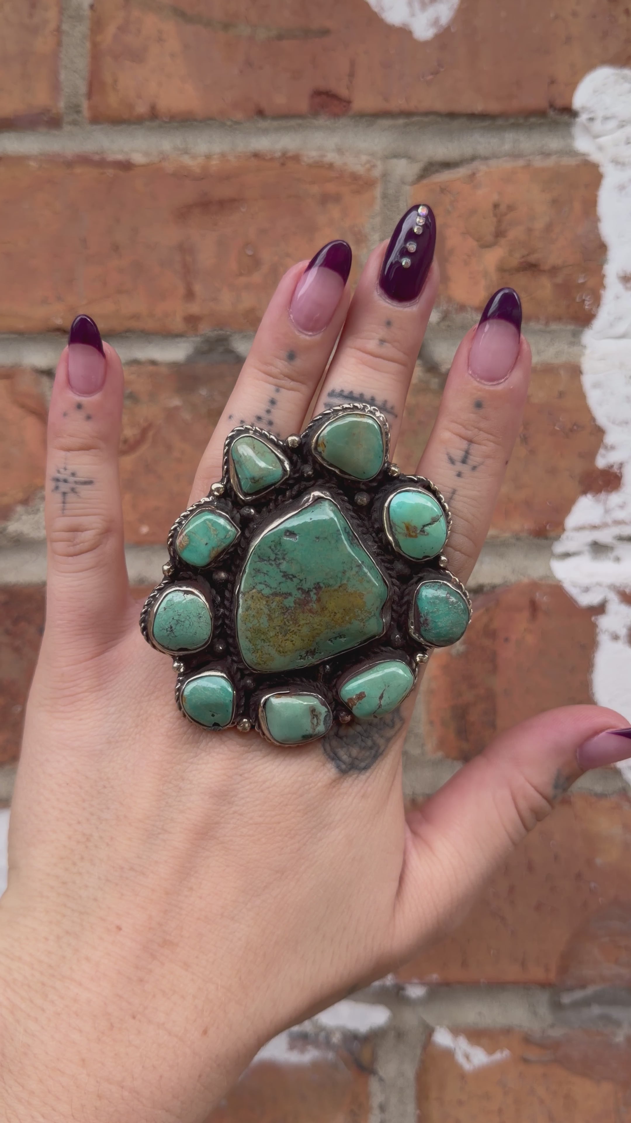 Big Chunky Turquoise Nugget Ring