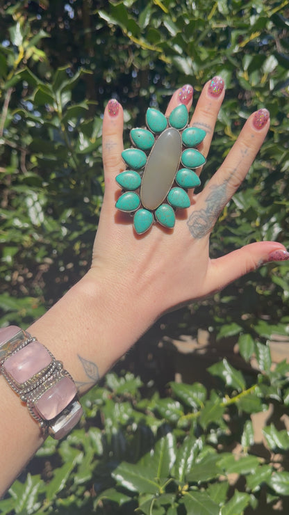 Long Flower Ring