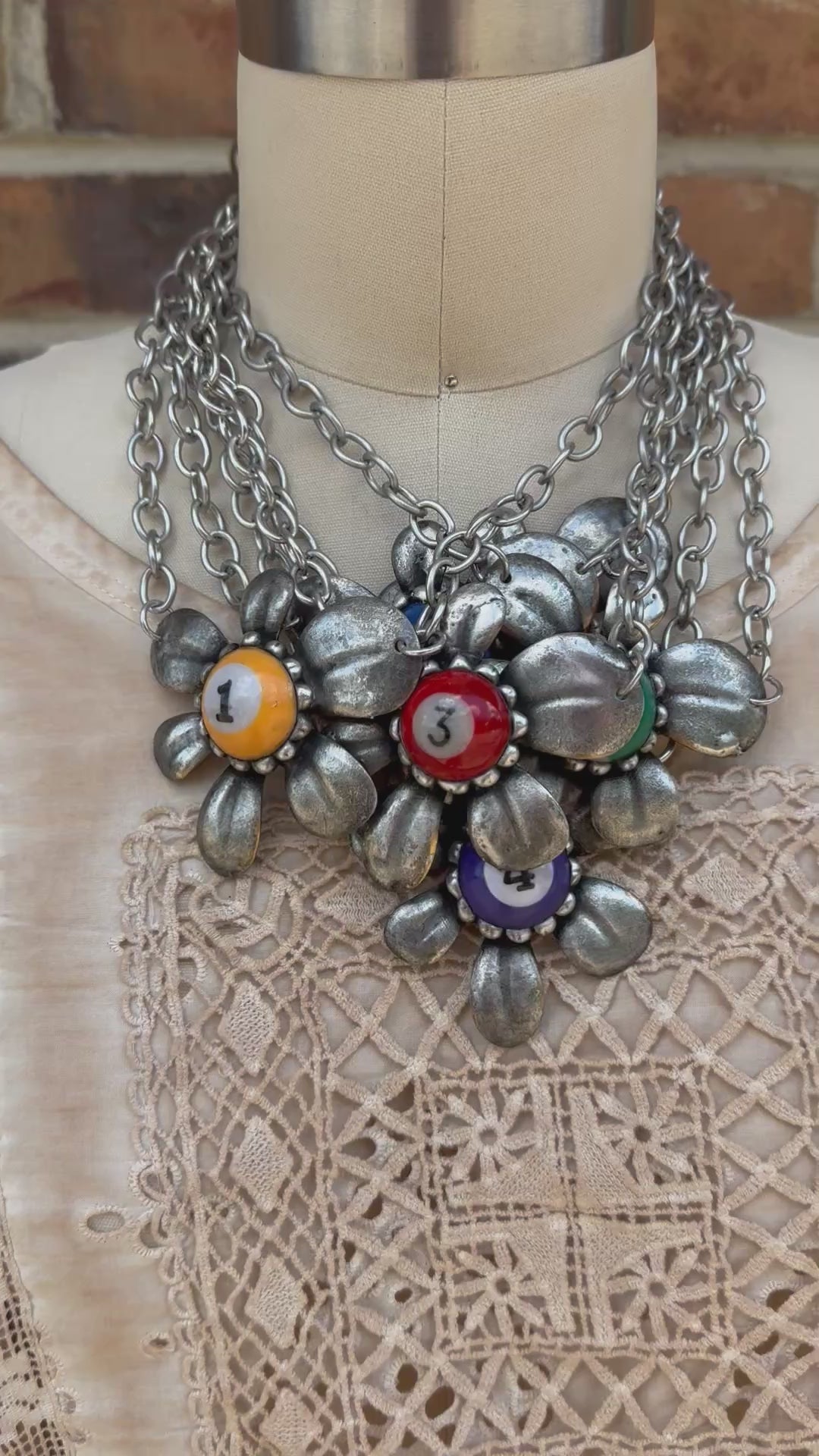 Flower Power Poll Ball Necklace