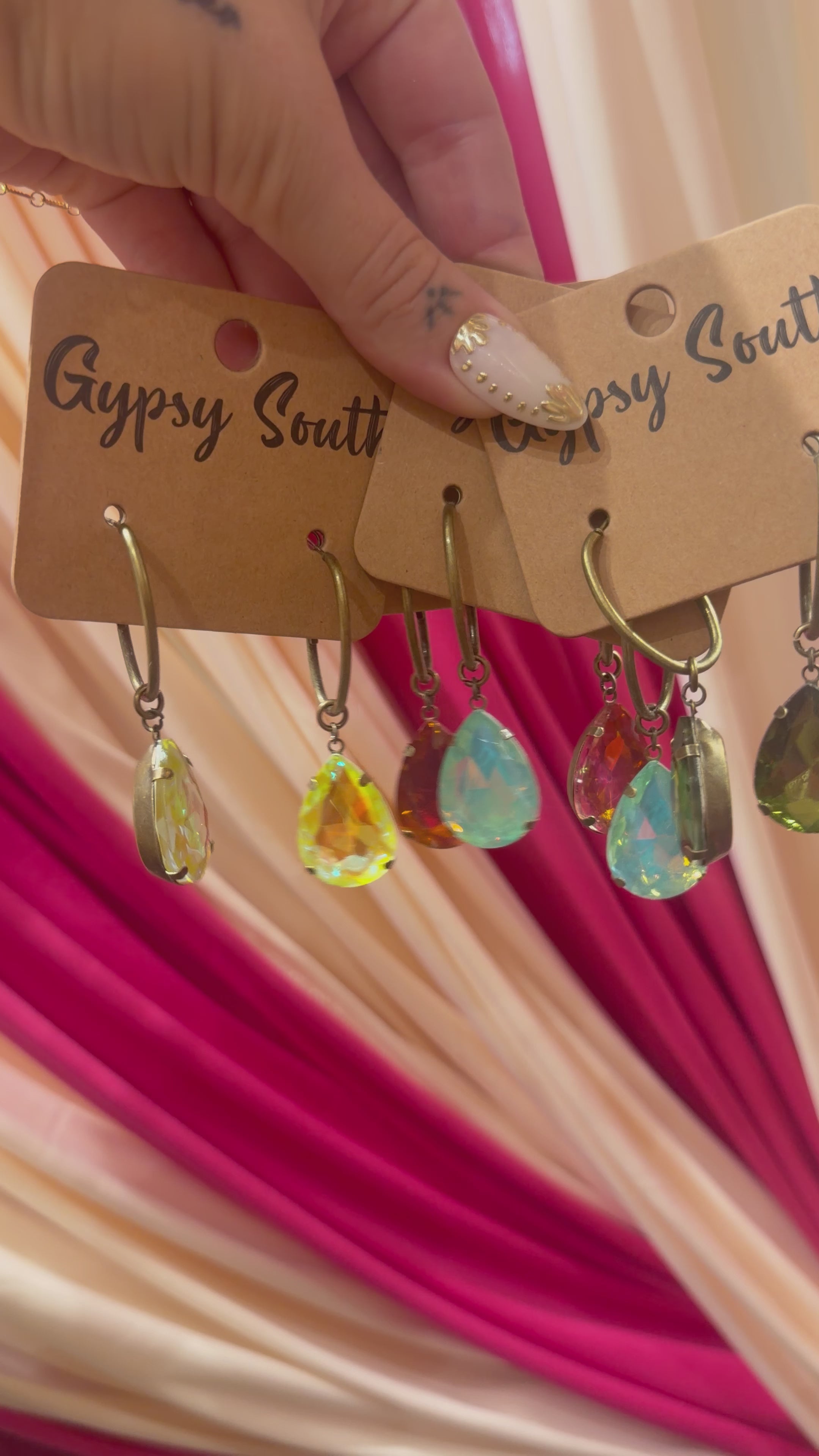 Crystal Drop Earrings - 3