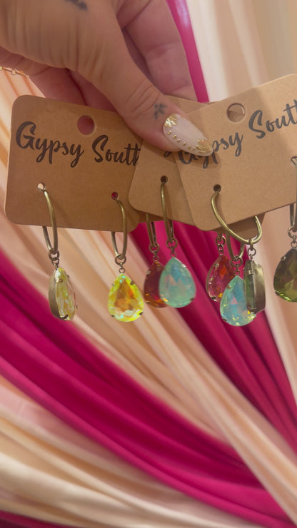 Crystal Drop Earrings - 3