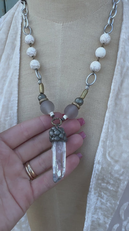 Soldered Crystal Handmade Necklace