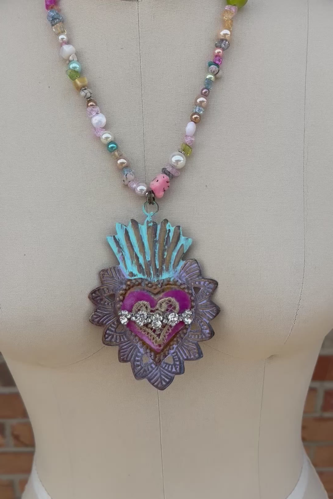 Heart on Fire Necklace