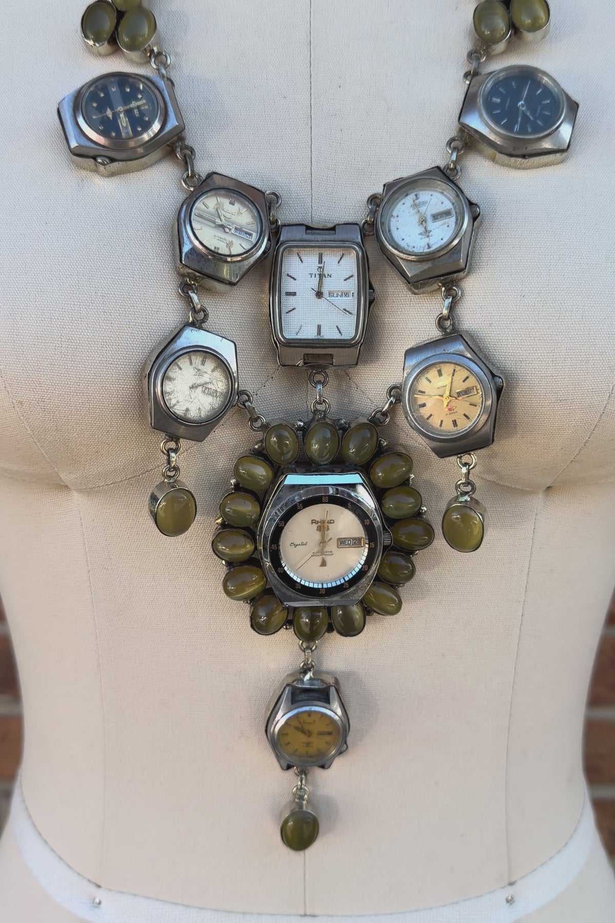 She's on Time Watch  Necklace