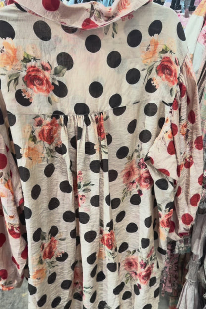 Preorder Harvest Treasures Tunic- Midnight Dot