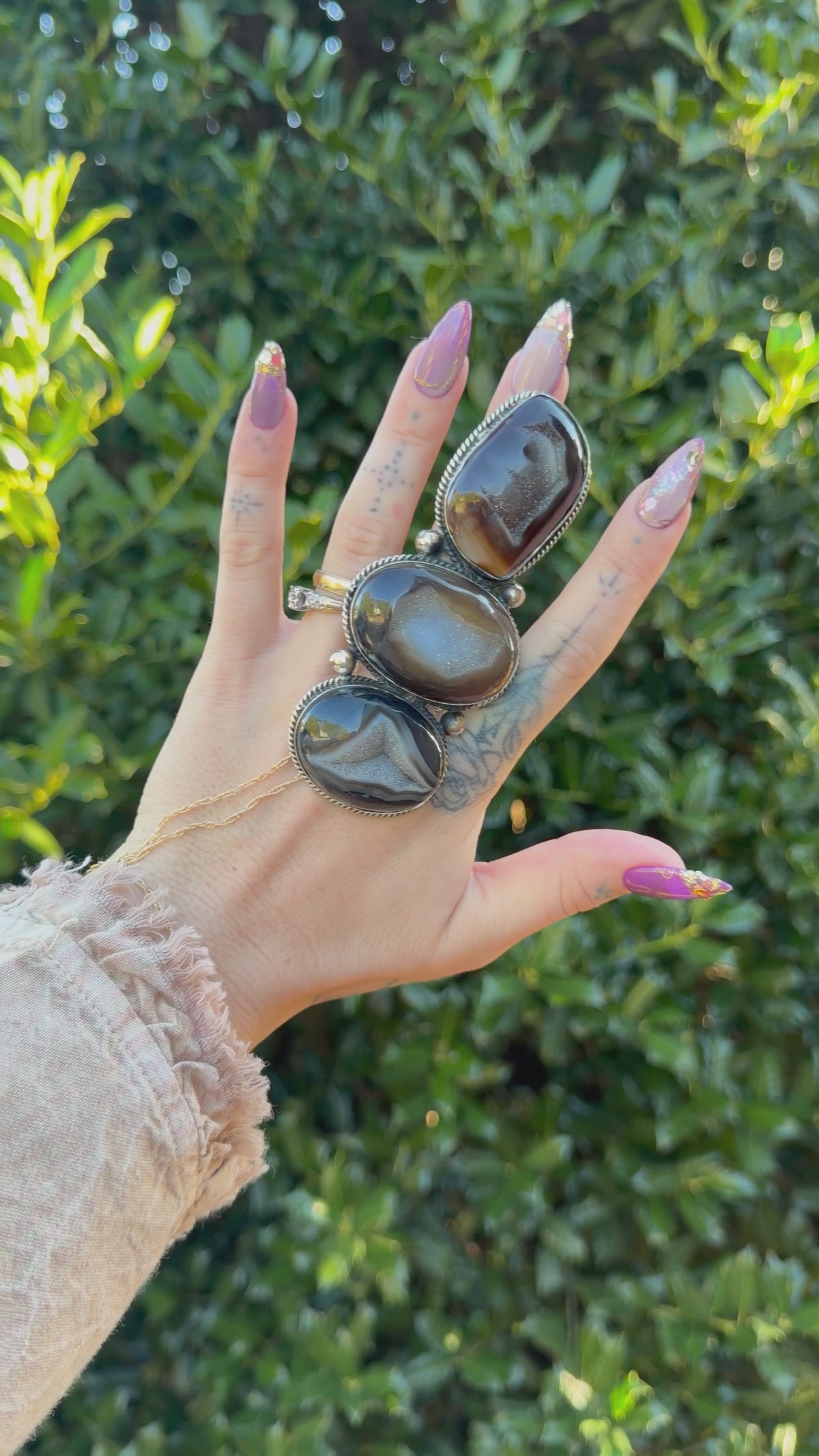 Darkness Geode Ring