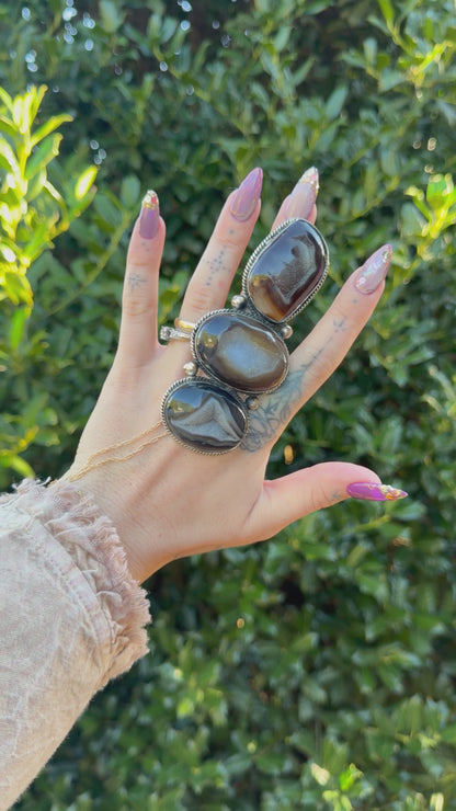 Darkness Geode Ring