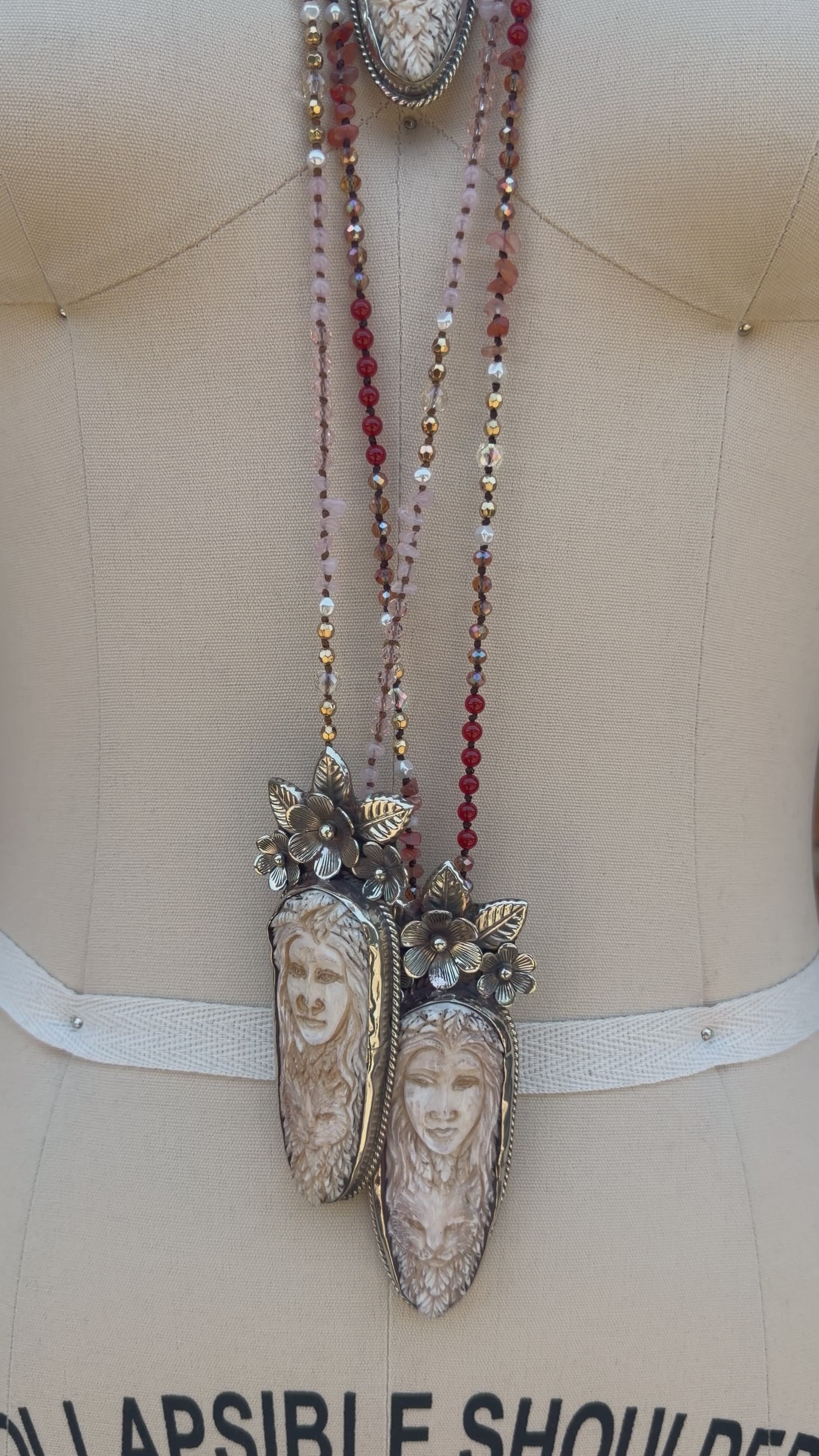 Inner Goddess Long Drop Necklace