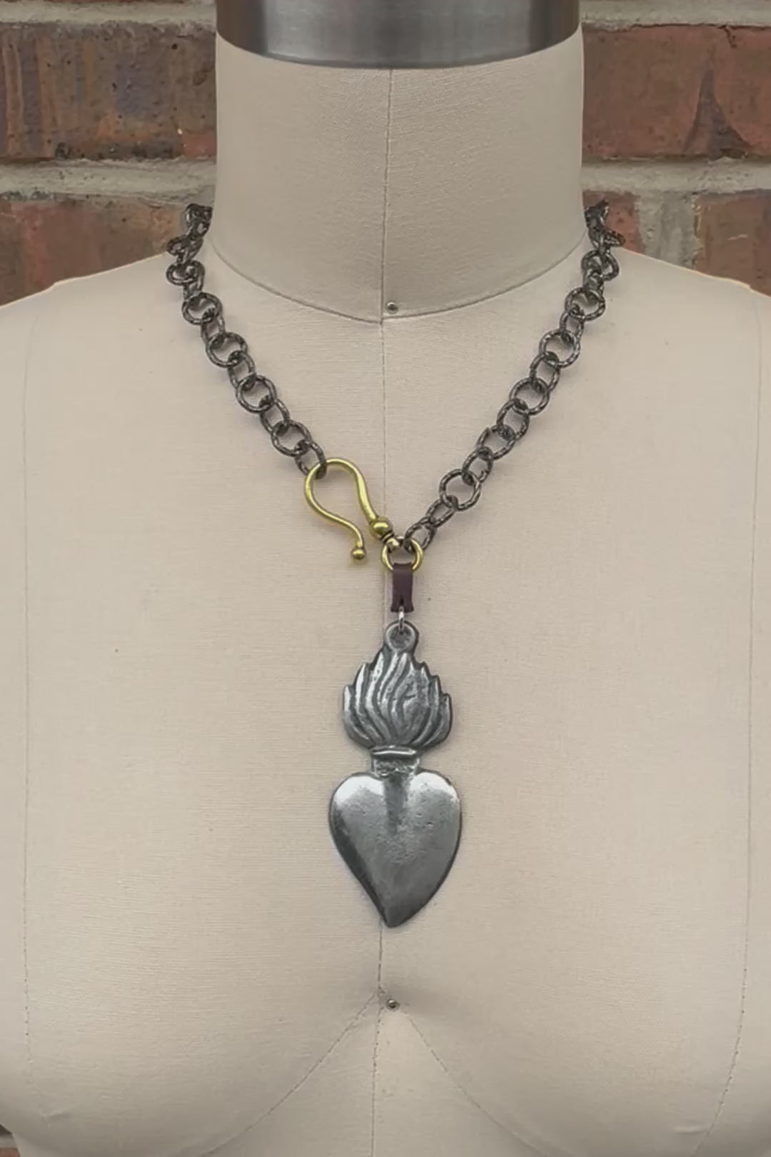 Heart on Fire Necklace