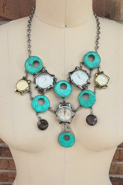 Circling Around Time Necklace