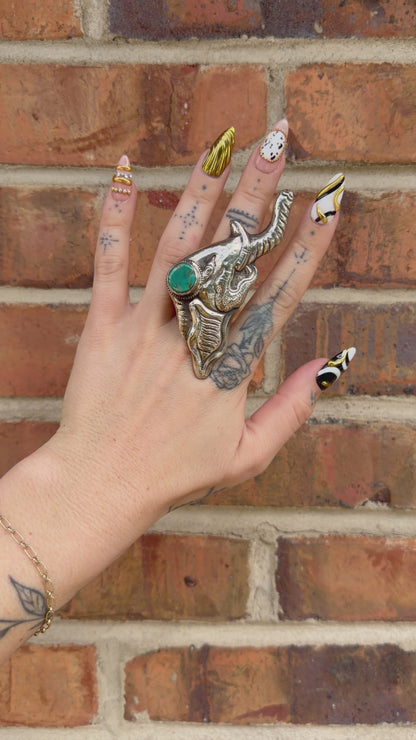 Elephant Head Ring