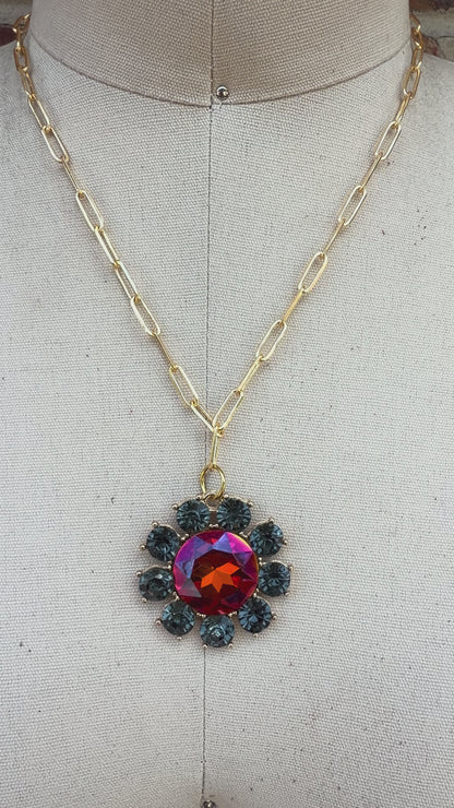 Sparkle Flower Necklace