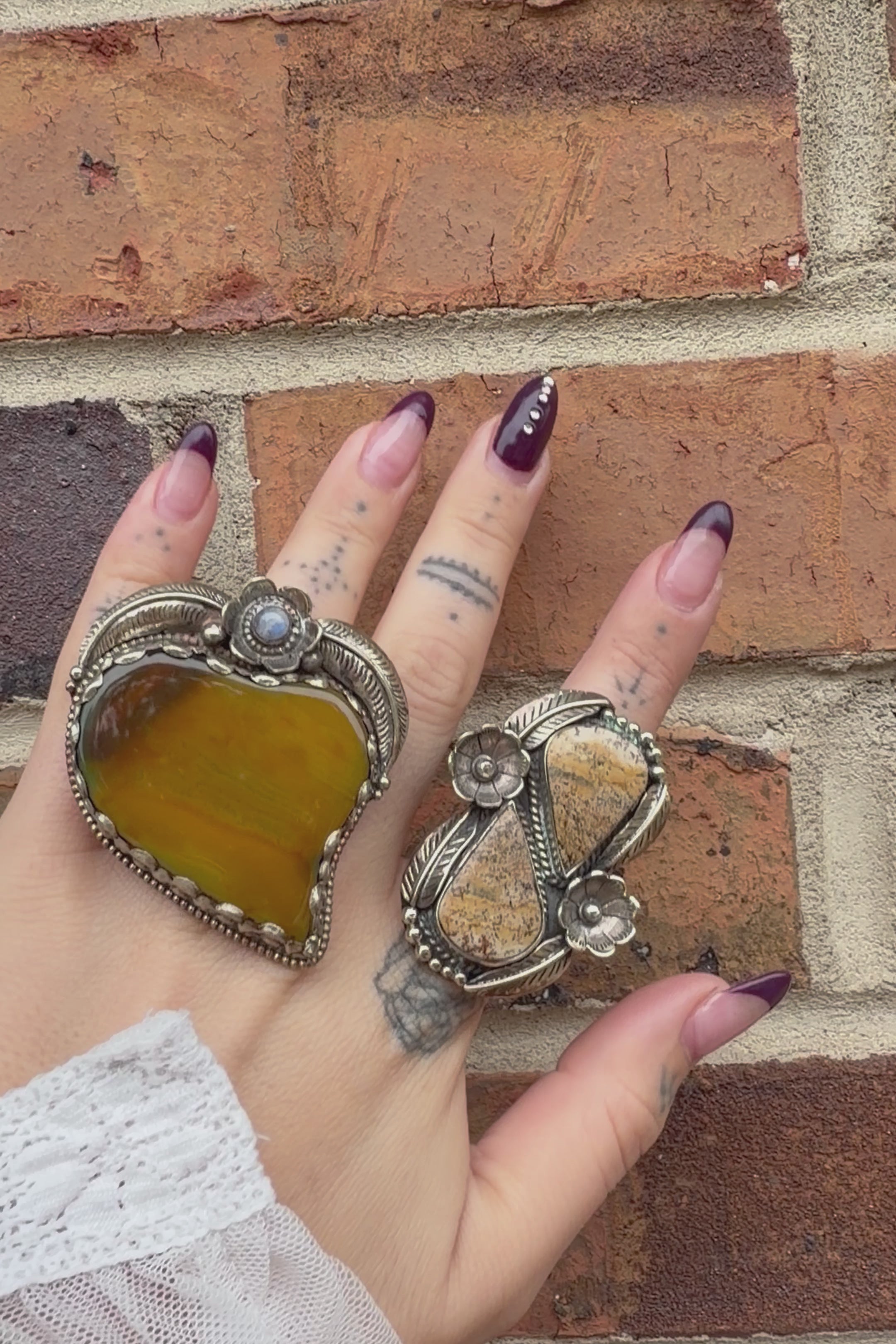 Split Tear Drop Ring